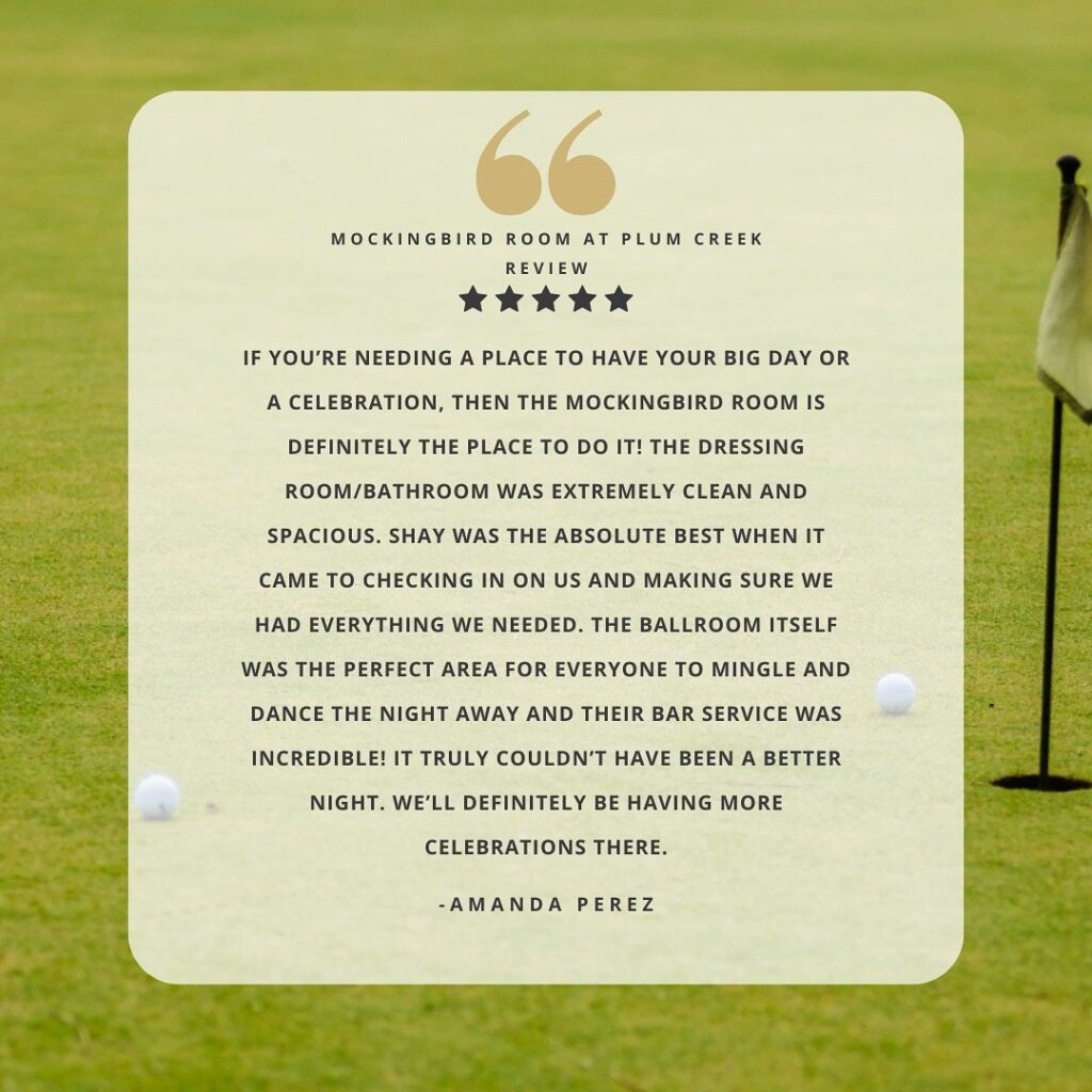 Amanda can’t stop raving about mockingbirdroomatplumcreek — from the beautifully spacious setting to the top-tier hospitality, it was a 10/10